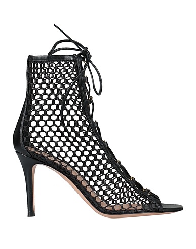 GIANVITO ROSSI Ankle boot Leather, Textile fibres