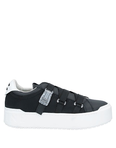 RUCOLINE Sneakers Black Soft Leather, Textile fibers