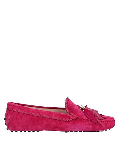 TOD'S Mokassins Purpur Leder