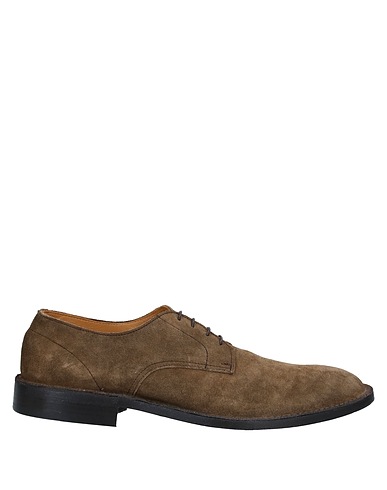 GREEN GEORGE Stringate Khaki Pelle