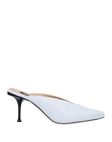 SERGIO ROSSI Mules and clogs White Soft Leather