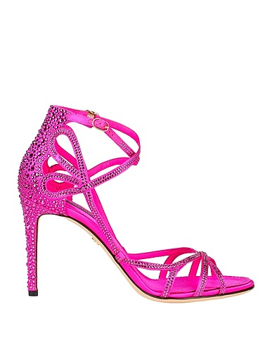 DOLCE&GABBANA Sandalen Fuchsia Gewebefasern