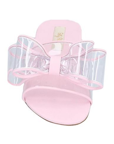 Shop Polly Plume Woman Sandals Pink Size 8 Pvc - Polyvinyl Chloride, Rubber