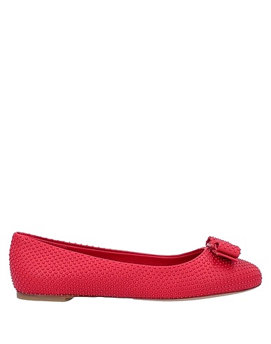 FERRAGAMO Ballet flats Red Calfskin