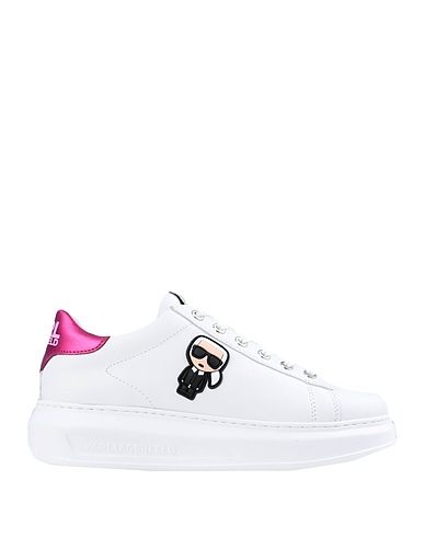 KARL LAGERFELD Sneakers KAPRI KARL IKONIC LO LACE White 100% Soft Leather
