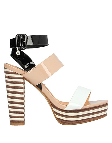 06 MILANO Sandals White Textile fibers