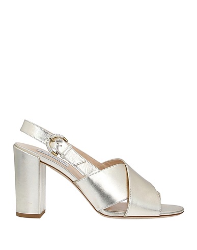 TOD'S Sandals Platinum Leather