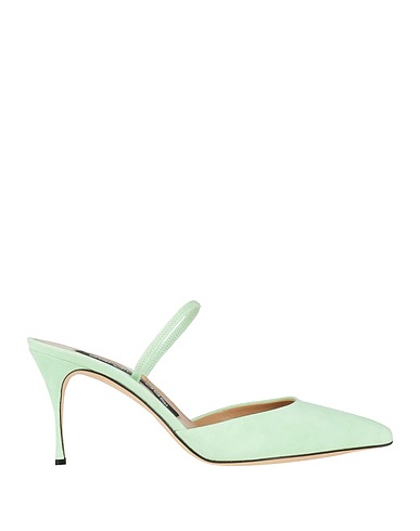 SERGIO ROSSI Pump Light green Leather
