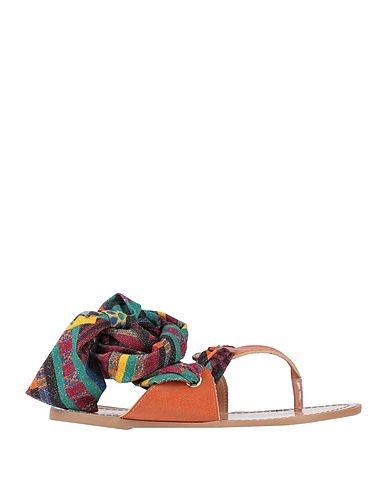 F**K PROJECT Flip flops Brown Textile fibres