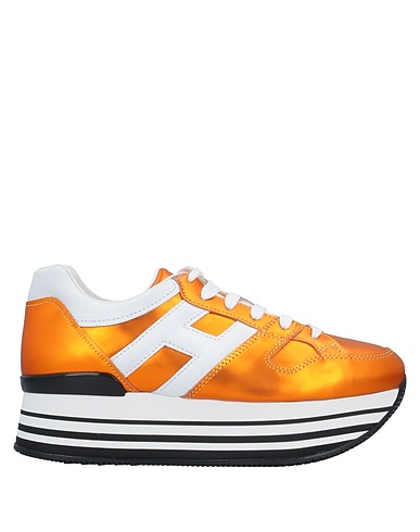 HOGAN Sneakers Arancione Pelle