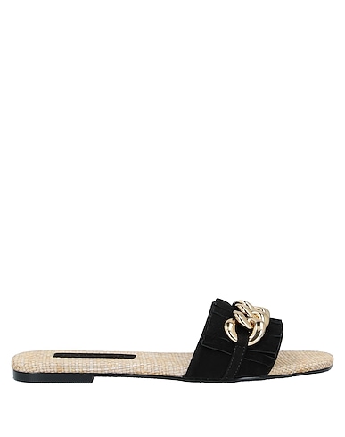 MISS UNIQUE Sandals Black Leather