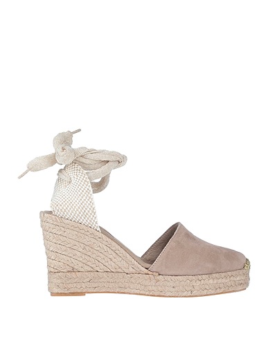 LAGOA Espadrilles Light grey Soft Leather, Textile fibres