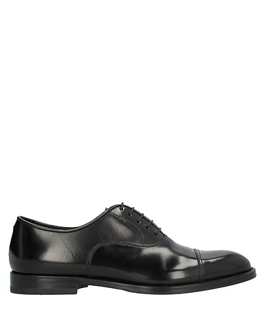 DOUCAL'S Laced shoes NERO Soft Leather