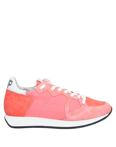 PHILIPPE MODEL Sneakers Salmon pink Leather, Textile fibres