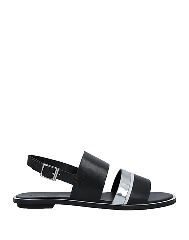 WHAT FOR Sandals Black Leather