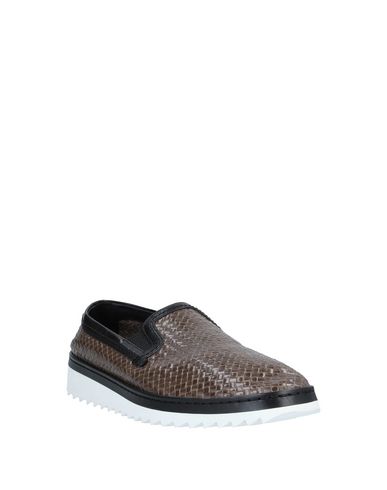 Dolce & Gabbana Brown Black Leather Weaved Men Loafers Shoes