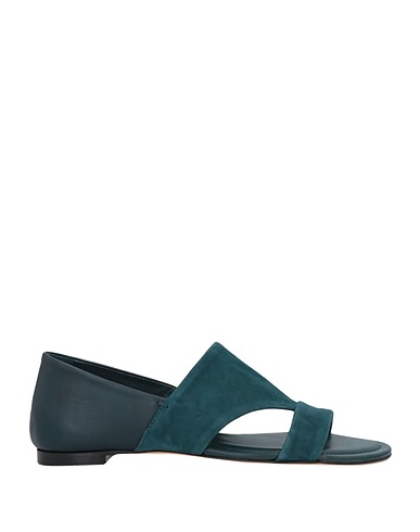 TOD'S Sandals Deep teal Soft Leather