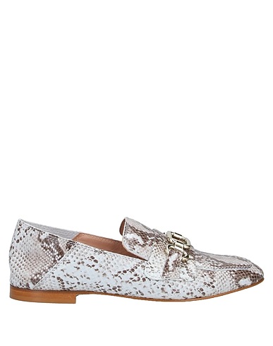 TWINSET Loafers Light grey Leather