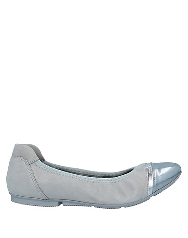 HOGAN Ballet flats Grey Leather