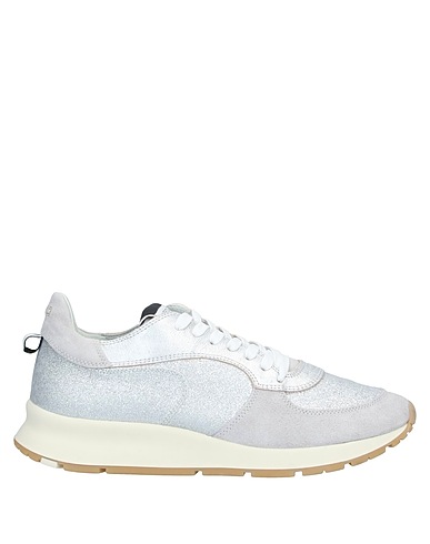 PHILIPPE MODEL Sneakers Argento Pelle, Fibre tessili