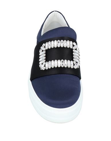 Shop Roger Vivier Woman Sneakers Midnight Blue Size 4.5 Textile Fibers