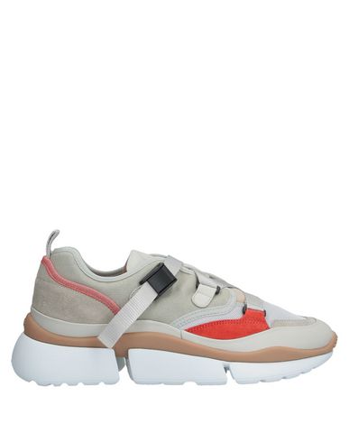 Chloé Sonnie Sneakers In Light Grey
