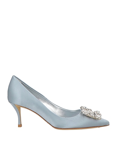 ROGER VIVIER Court Light grey Textile fibres