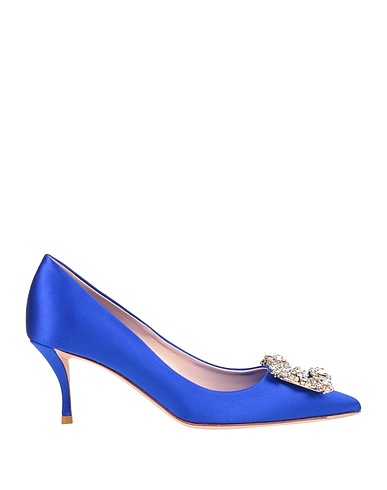 ROGER VIVIER Court Bright blue Textile fibres