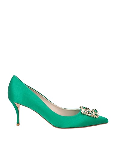 ROGER VIVIER Court Emerald green Textile fibres
