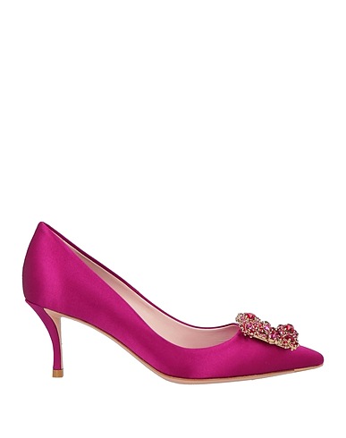 ROGER VIVIER Escarpins Magenta Fibres textiles