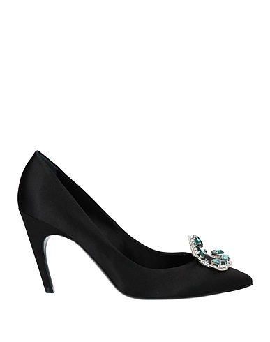 ROGER VIVIER 펌프스 블랙 텍스타일 섬유