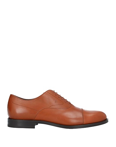 TOD'S Laced shoes Brown Soft Leather