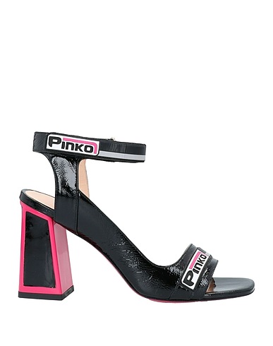 PINKO Sandals Black Soft Leather