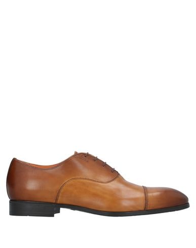 Santoni Laced Shoes In Tan