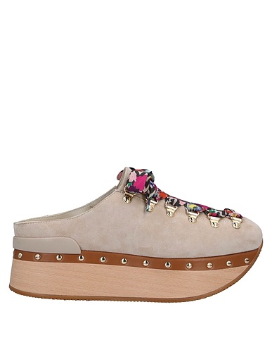 HOGAN Mules and clogs Beige Soft Leather