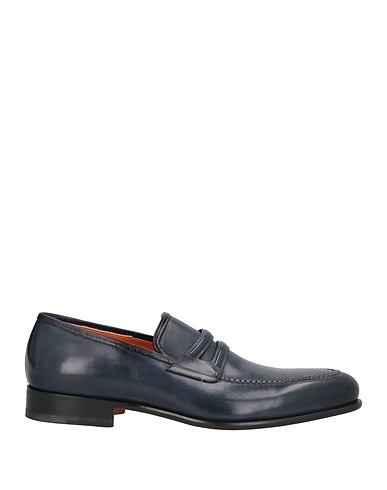 SANTONI Loafers Midnight blue Leather