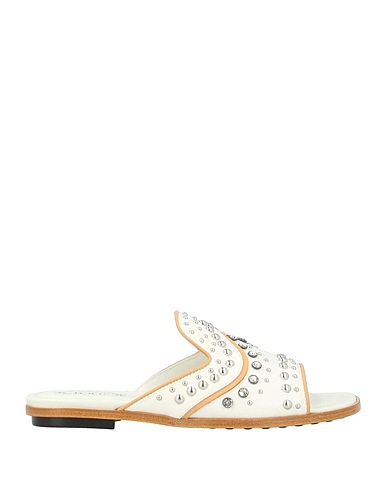 TOD'S Sandals White Cowhide