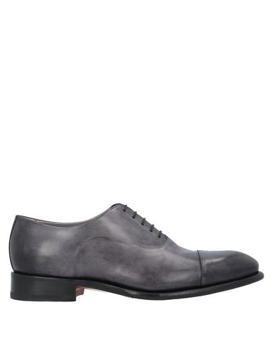 Santoni Laced Shoes In Lead