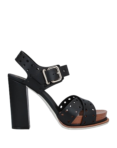 TOD'S Sandals Black Calfskin
