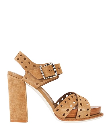TOD'S Sandals Khaki Leather