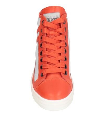 Shop Hogan Rebel Woman Sneakers Red Size 6.5 Soft Leather, Textile Fibers