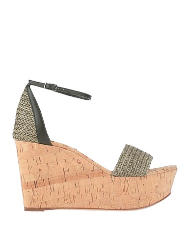 CASADEI Mules and clogs Military green Soft Leather