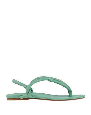 DEL CARLO Tongs Vert clair Cuir