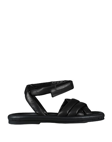 DEL CARLO Sandals Black Leather