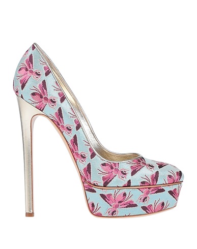 CASADEI Décolleté Celeste Fibre tessili