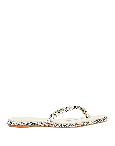 ANTOLINA Paris Flip flops Ivory Textile fibers