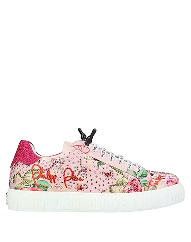 PHILIPP PLEIN Sneakers Hellrosa Leder, Gewebefasern