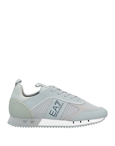 EA7 Sneakers Grey 100% Polyester, Elastane, Polyurethane coated, Thermoplastic polyurethane
