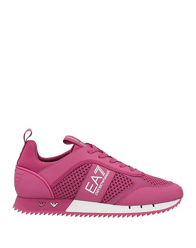 EA7 Sneakers Mauve 100% Polyester, Elastane, Polyurethane coated, Thermoplastic polyurethane
