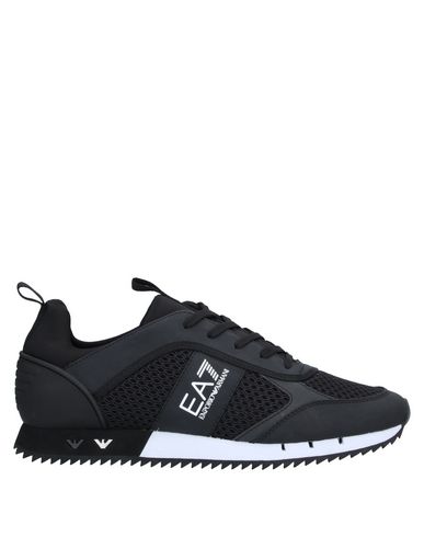 EA7 EA7 MAN SNEAKERS BLACK SIZE 6.5 POLYESTER, ELASTANE, POLYURETHANE COATED, THERMOPLASTIC POLYURETHANE